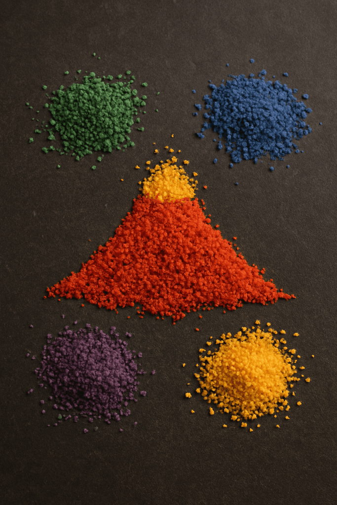 Des colorants pour donner vie aux créations
