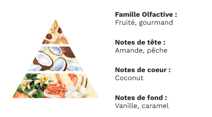 Pyramide olfactive noix de coco